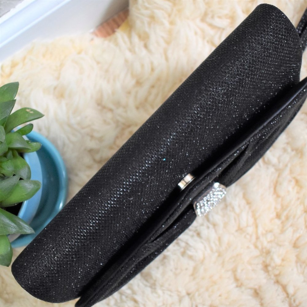 Vintage Gunne Sax Black Convertible Clutch - Picture 5 of 10